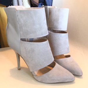 Grey 3 1/2 inch Heel Shoes
